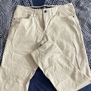 Men's Cream Pants- Straight Fit